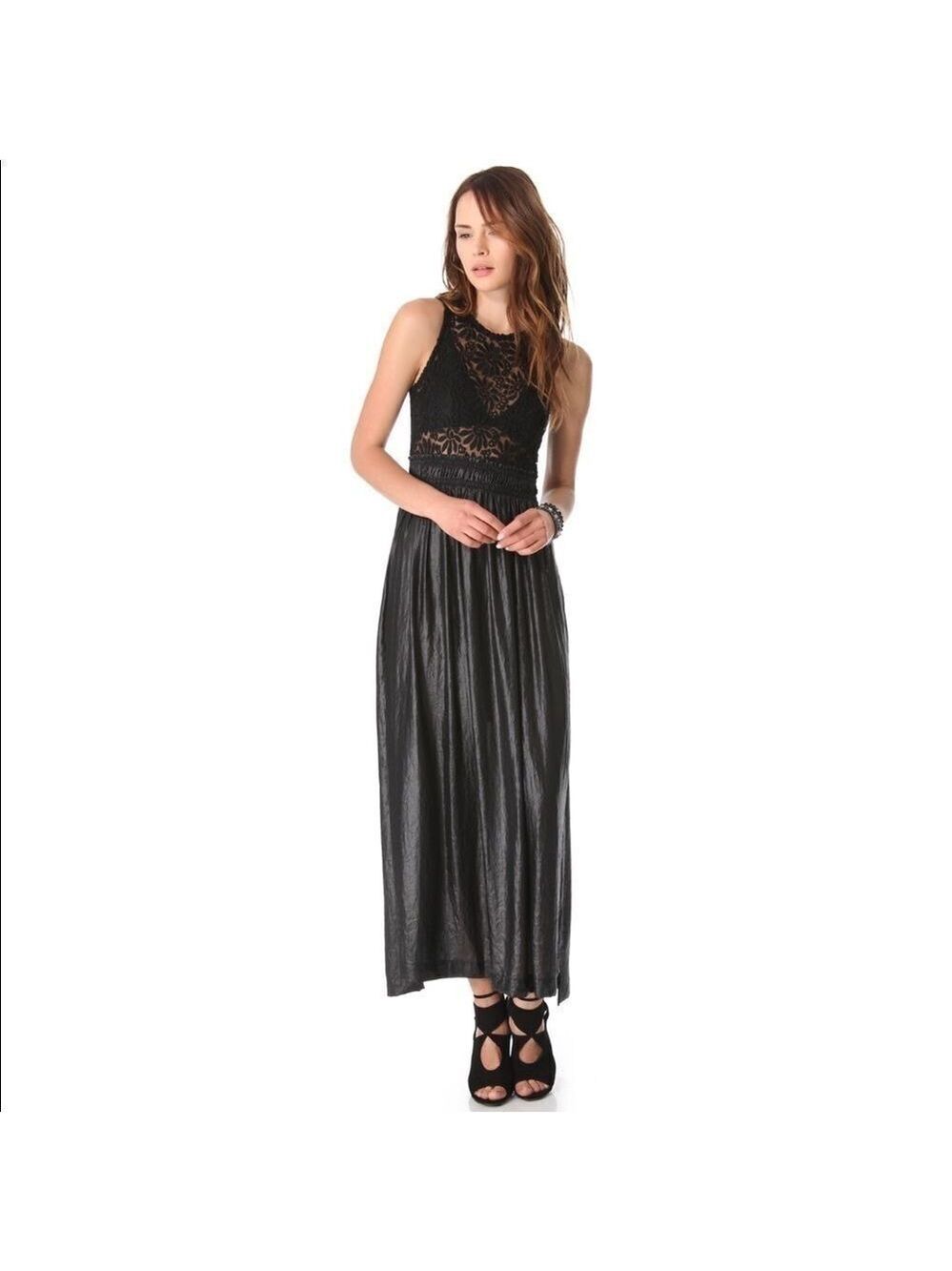 Sz 3/M Nightcap sunflower lace gown/maxi dress